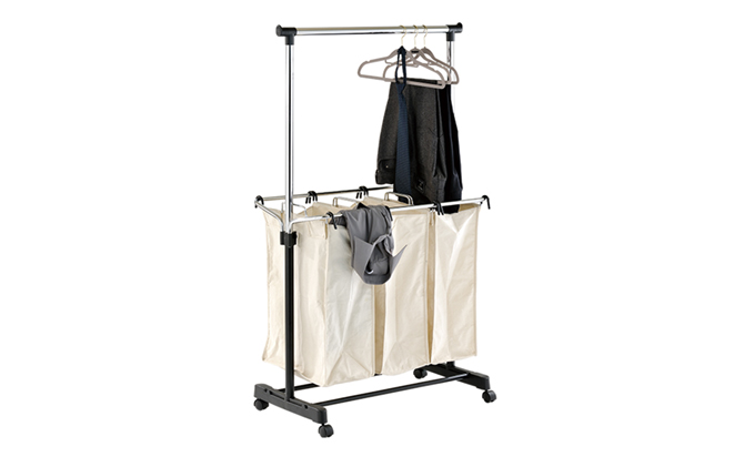 rolling bag with garment rack