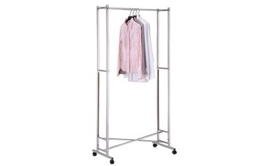 Folding Garment Rack, Movable Clothes Rack, Drying Rack